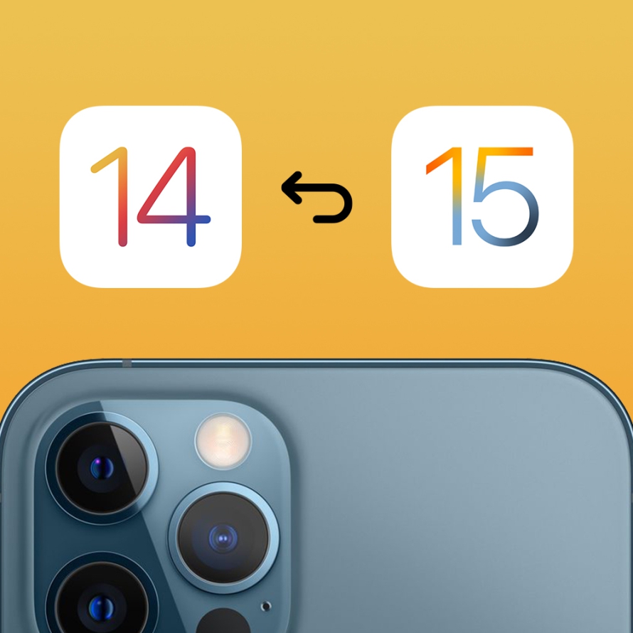 دانگرید از iOS 15 به iOS 14
