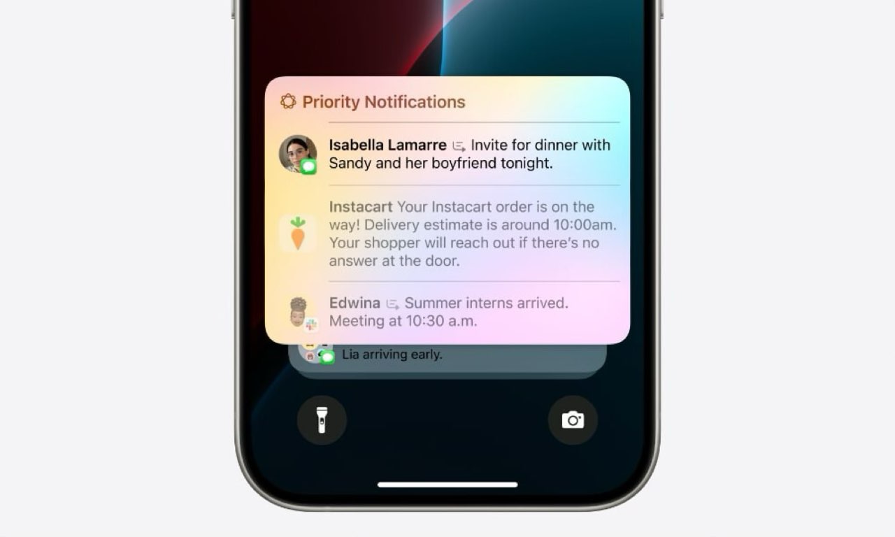هوش مصنوعی iOS 18 نوتیفیکیشن هارا خلاصه خواهد کرد